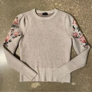 Club Monaco Poella Fine Merino Wool Light Grey Sweater - Size XS